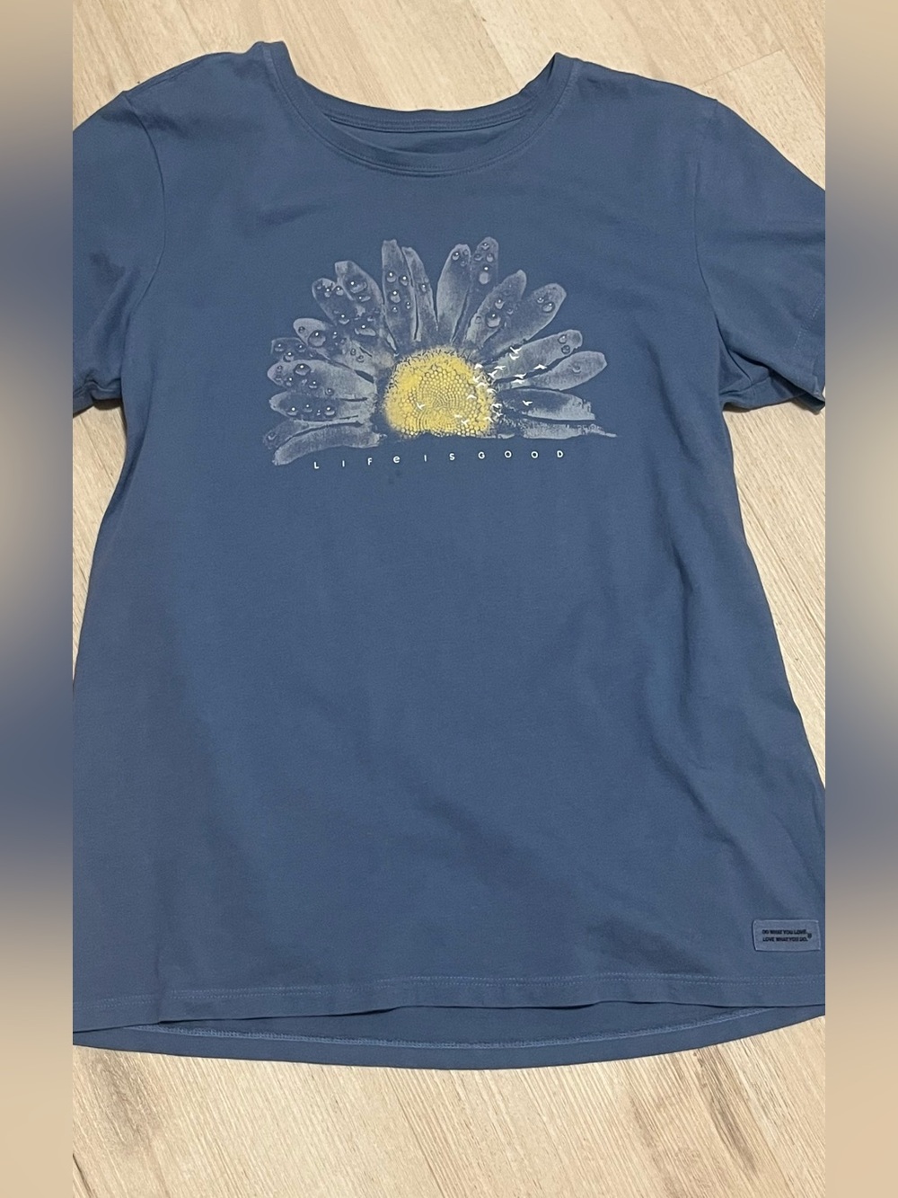Life Is Good Navy Blue Daisy Graphic Tee